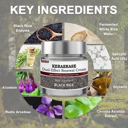 Pureluxo® KERAERASE Dual-Effect Renewal Cream — MHRA-certified treatment for abnormal skin growths and damage (suitable for warts, seborrhoeic keratosis, skin tags, keratin build-up, pigmentation, age spots, hyperplasia, and more).