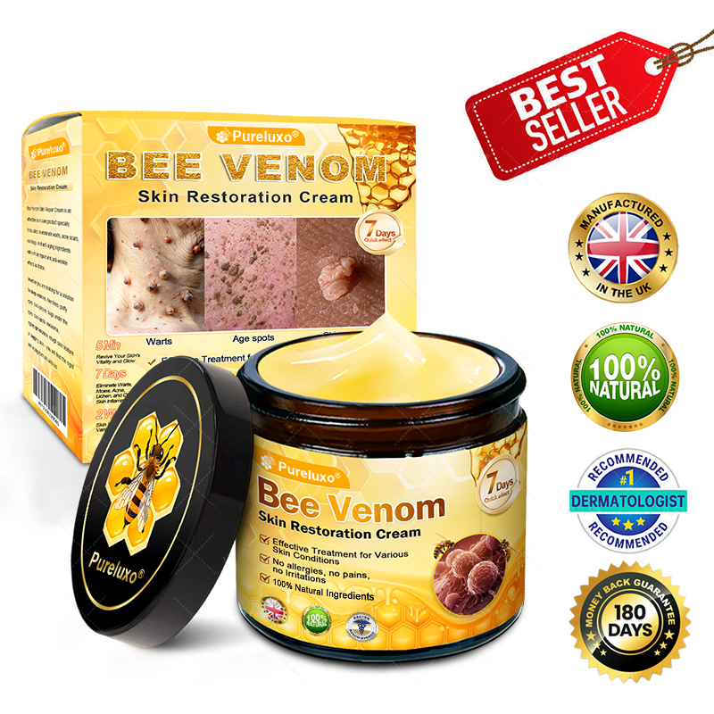 Made and Shipped from UK ✨ Pureluxo® Bee Venom Skin Restoration Cream ⏰ LAST DAY 80% OFF