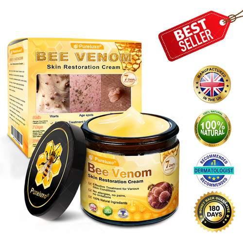 Made and Shipped from UK ✨ Pureluxo® Bee Venom Skin Restoration Cream ⏰ LAST DAY 80% OFF
