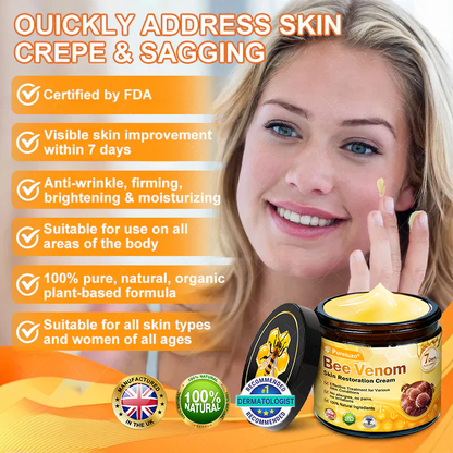 Made and Shipped from UK ✨ Pureluxo® Bee Venom Skin Restoration Cream ⏰ LAST DAY 80% OFF