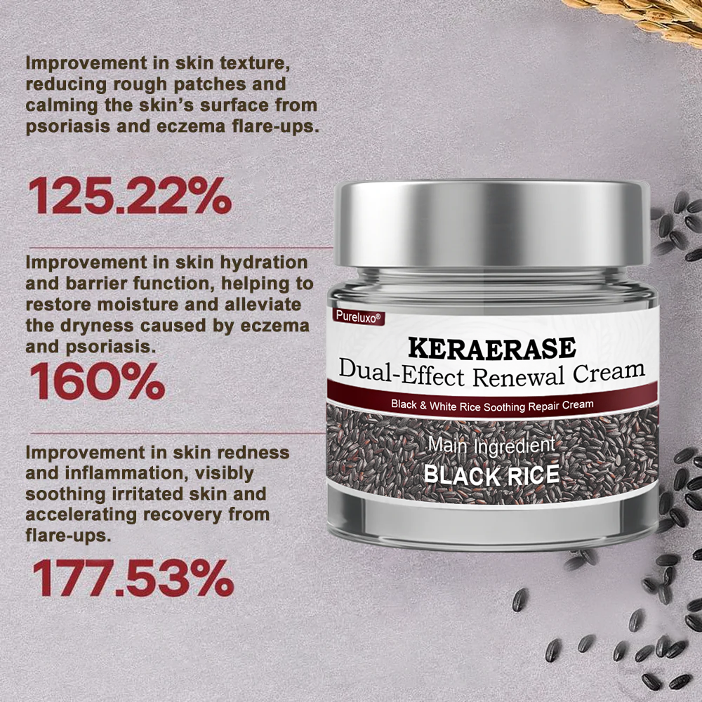 Pureluxo® KERAERASE Dual-Effect Renewal Cream — MHRA-certified treatment for abnormal skin growths and damage (suitable for warts, seborrhoeic keratosis, skin tags, keratin build-up, pigmentation, age spots, hyperplasia, and more).