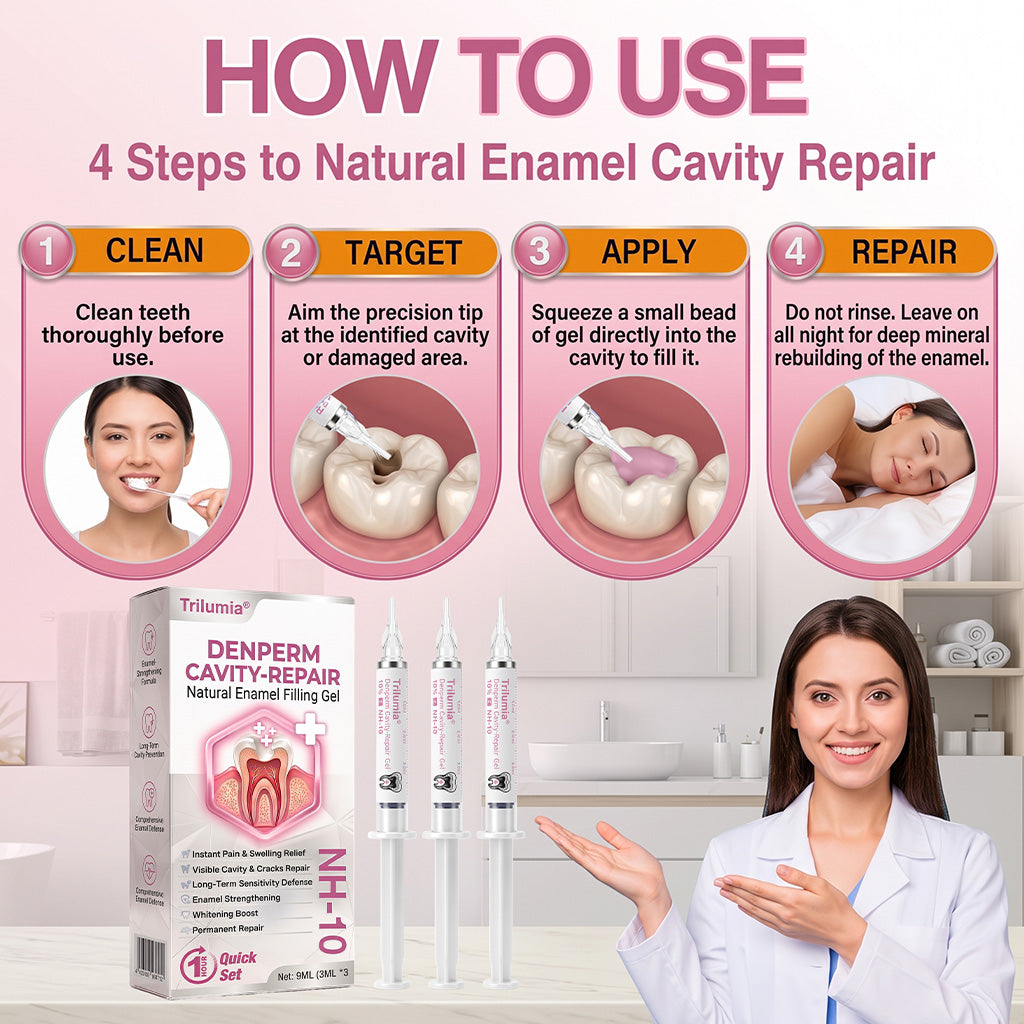 👨‍⚕️ Official Store ✨ Trilumia® DenPerm 🦷 Cavity-Repair Natural Enamel Filling Gel 🍀
